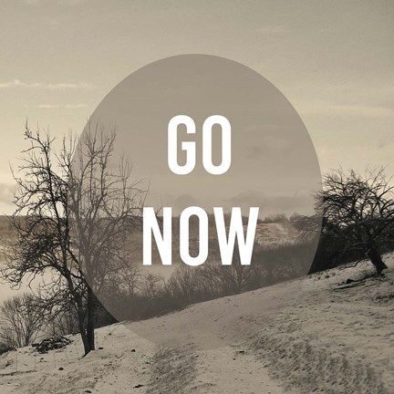 Framed Foggy Mountain Motivation I Print