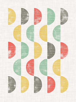 Framed Mod Block Prints II Print