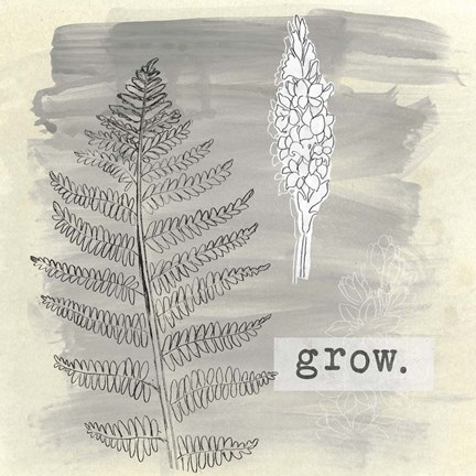 Framed Garden Scrapbook I Print