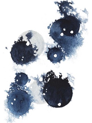 Framed Blue Galaxy III Print