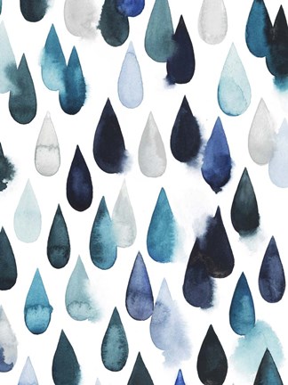 Framed Water Drops II Print