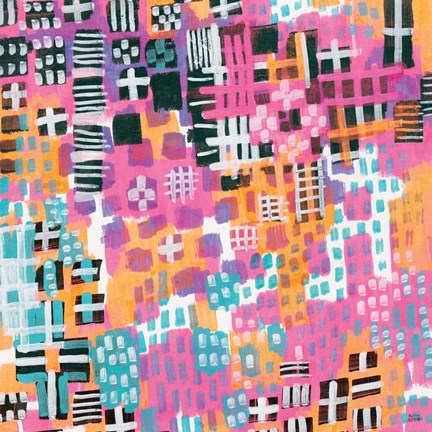 Framed City Lights Print