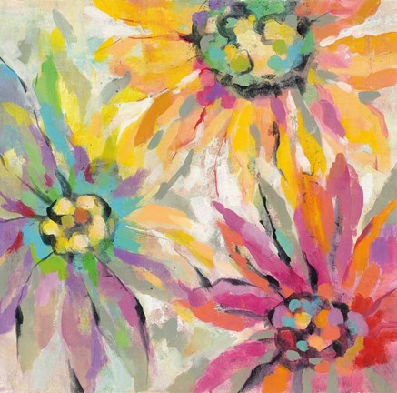 Framed Abstracted Petals I Print