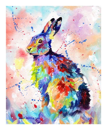 Framed Color Hare Print