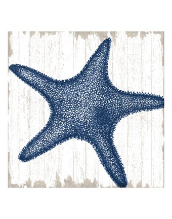 Framed Seaside Starfish Print