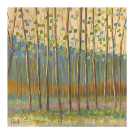 Framed Through Pastel Trees Print