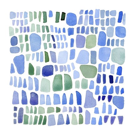 Framed Series Sea Glass No. IV Print