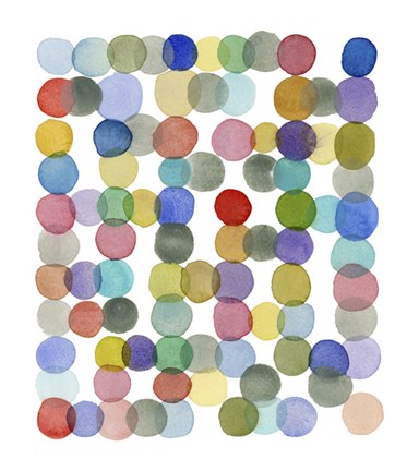 Framed Series Colored Dots No. II Print