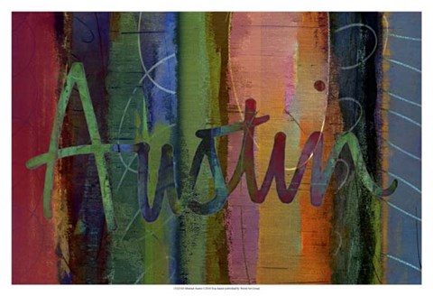 Framed Abstract Austin Print