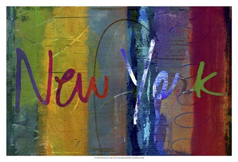 Framed Abstract New York Print