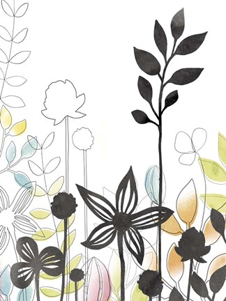 Framed Sketchbook Garden IV Print