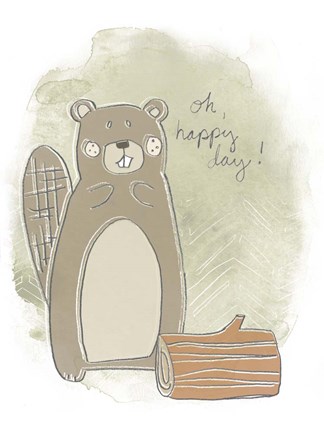 Framed Woodland Whimsy III Print