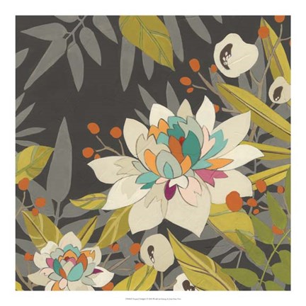 Framed Tropical Twilight I Print