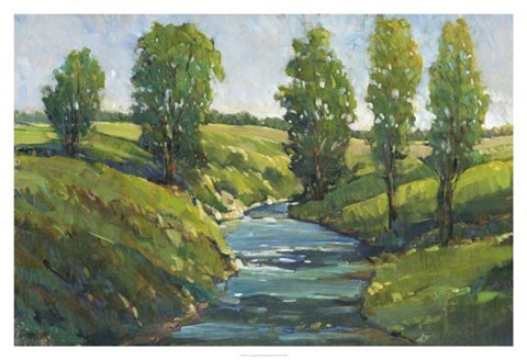 Framed Lush Landscape III Print