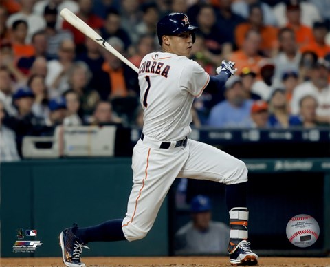 Framed Carlos Correa 2016 Action Print