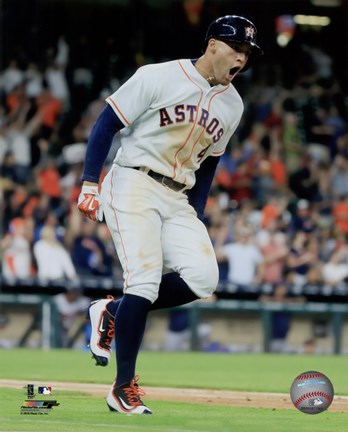 Framed George Springer 2016 Action Print