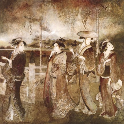 Framed Eastern Gathering Print