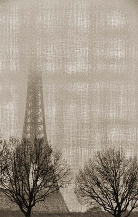 Framed Eiffel in the Fog Print