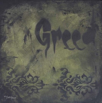 Framed Seven Deadly Sins - Greed Print