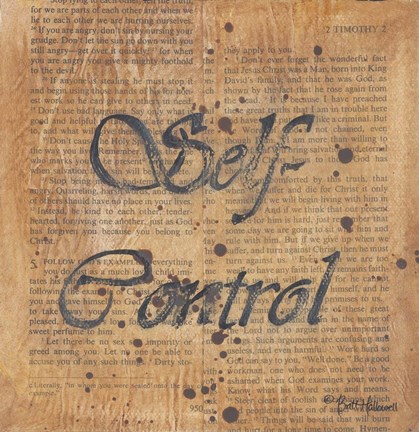 Framed Self Control Print