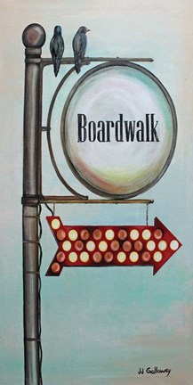 Framed Boardwalk Bound Print