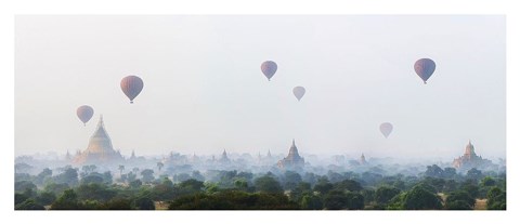Framed Sunrise at Bagan Print