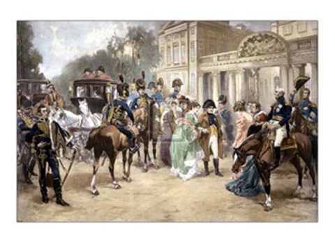 Framed Arrival of Empress Mary-Louisa in Pari Print