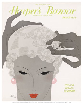 Framed Harper's Bazaar March 1932 Print