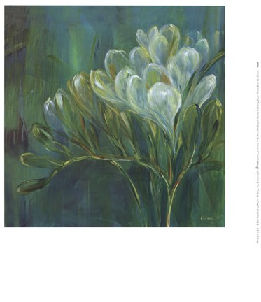 Framed Freesia Blues I Print