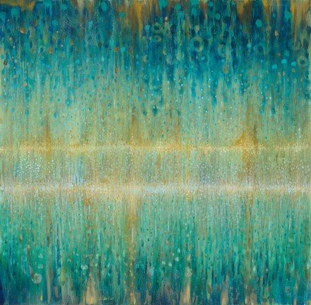 Framed Rain Abstract I Print