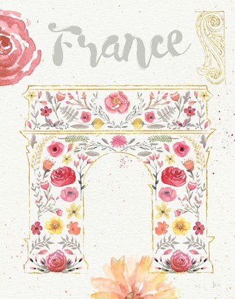 Framed Paris Blooms II Print
