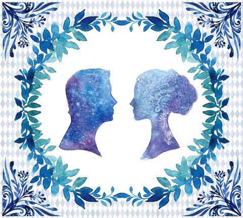 Framed Winter Tales Couple Print