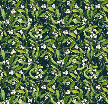Framed Mistletoe pattern I Print
