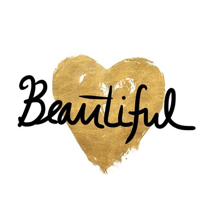 Framed Beautiful On White Print