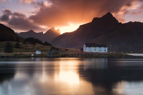 Framed House on the Point Print