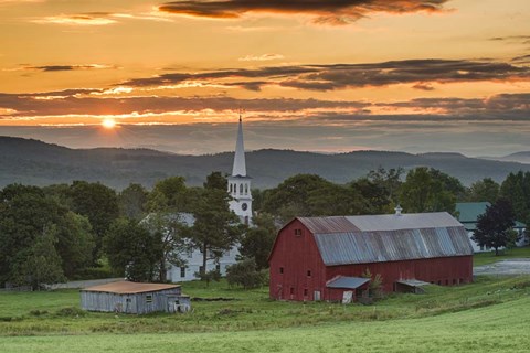 Framed Farm and A Prayer Print