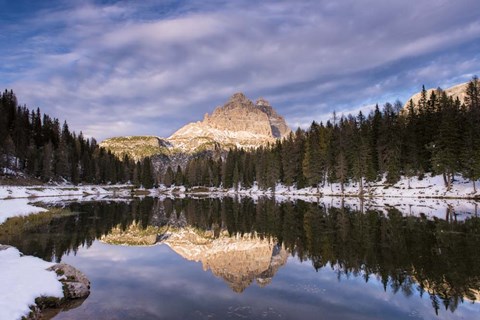 Framed Three Peaks Of Lavaredo Print