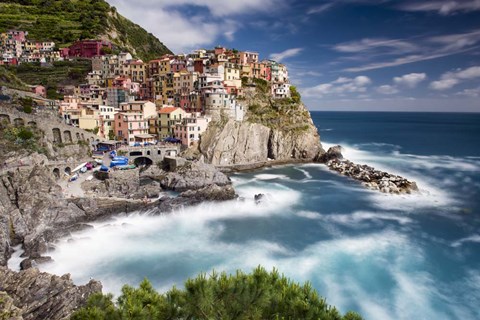 Framed Afternoon in Manarola Print