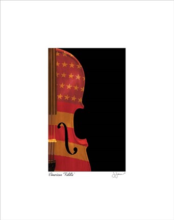 Framed American Fiddle Print