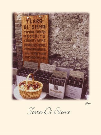 Framed Terra Di Siena Print