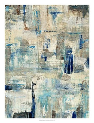 Framed Aqua Separation I Print