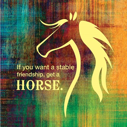 Framed Horse Quote 2 Print