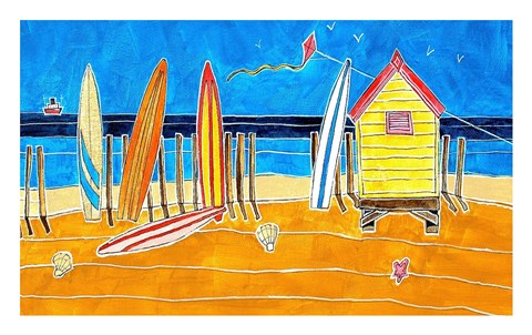 Framed Hanging Around Print