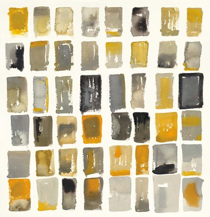 Framed City Windows II Print