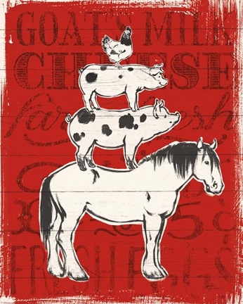 Framed Farmers Market V Print