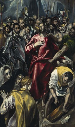Framed Despoiling of Christ c. 1606-1608 Print