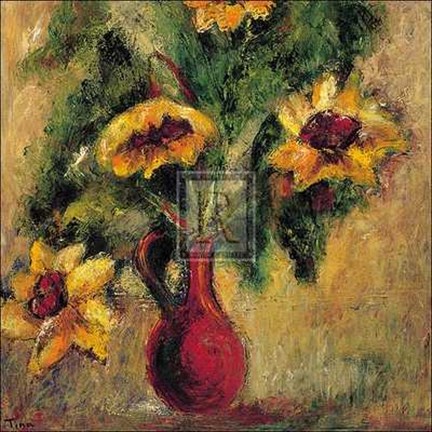 Framed Fleurs d'Automne I Print