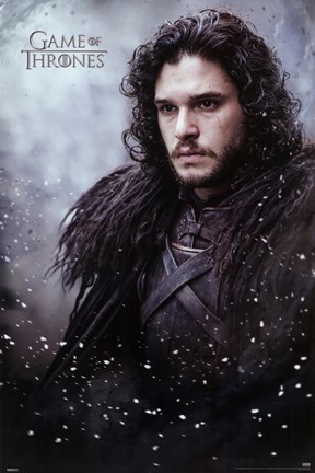 Framed Game of Thrones - Jon Snow Print