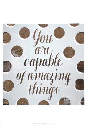 Framed Gilded Girl I - Metallic Foil Print