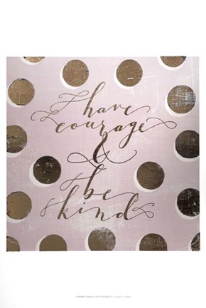 Framed Gilded Girl III - Metallic Foil Print